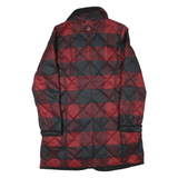 PENDLETON Womens Red & Black Quilted Jacket M Polyester Blend Zip Closure