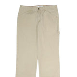 TOMMY HILFIGER Mens Cotton Beige Regular Straight Trousers W30 L29 Casual