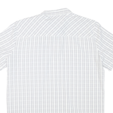 JACK WOLFSKIN Mens White & Grey Checked Short Sleeve Shirt XL Outdoor Casual