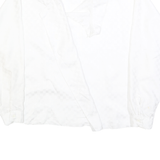 BENETTON Womens White Printed Shirt Long Sleeve Collared M Classic Elegant