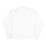 BENETTON Womens White Printed Shirt Long Sleeve Collared M Classic Elegant