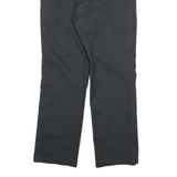 DICKIES Mens Cotton Blend Black Regular Straight Trousers W28 L28 Workwear Zip