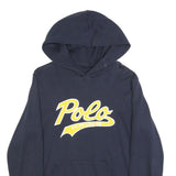 POLO RALPH LAUREN Womens Navy Blue Hoodie XL Cotton Blend Casual Sweatshirt