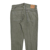 LEVI'S 501CT Womens Jeans Green Classic Straight Denim Rinse W32 L28 Distressed