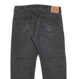 LEVI'S 505 Mens Jeans Black Regular Straight Denim Medium W38 L30 Classic Fit