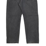 LEVI'S 505 Mens Jeans Black Regular Straight Denim Medium W38 L30 Classic Fit