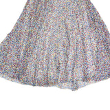 BOSS HUGO BOSS Womens Multi-Colour Flare Midi Polyester Pleated Skirt M Elegant
