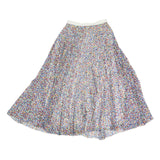 BOSS HUGO BOSS Womens Multi-Colour Flare Midi Polyester Pleated Skirt M Elegant
