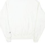 CHAMPION Mens White Pullover Hoodie M Classic Logo Sweatshirt Drawstring