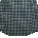 VANS Mens Green & Blue Check Shirt 2XL Cotton Blend Casual Button-Down Long