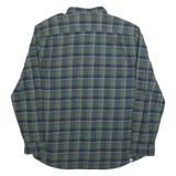 VANS Mens Green & Blue Check Shirt 2XL Cotton Blend Casual Button-Down Long