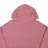 ADIDAS Womens Pink Cotton Blend Cropped Hoodie UK 14 Casual Sportswear
