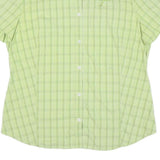 JACK WOLFSKIN Womens Green Check Shirt XL Lightweight Outdoor Casual Summer
