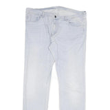 CARHARTT Mens Regular Fit Blue Denim Jeans W40 L34 Cotton Blend Zip Pockets