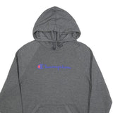 CHAMPION Womens Grey Pullover Hoodie L Cotton Blend Casual Sportswear