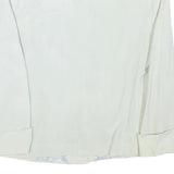 DANIELLE MARIANI Womens White Cream Button Jacket S Polyester Blend Plain