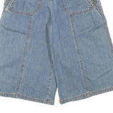 SEE BY CHLOE Womens Denim Blue Casual Shorts M W28 Wide Leg Zipper Pockets