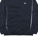 ADIDAS Mens Navy Blue Sports Zip Jacket M Polyester Blend Plain Athletic