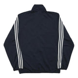 ADIDAS Mens Navy Blue Sports Zip Jacket M Polyester Blend Plain Athletic