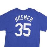 MAJESTIC Mens Blue Royals Graphic T-Shirt L Short Sleeve Crew Neck Sportswear