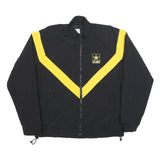 NIB/MDS Mens Black & Yellow U.S. Army Track Jacket M Nylon Plain Zip Pockets