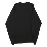 REEBOK Mens Black Rbk Hockey Long Sleeve Crew Neck T-Shirt S Cotton Blend