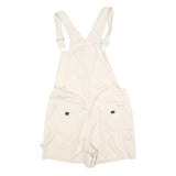 BUM Womens Cream Cotton Blend Short Dungarees M W34 L6 Casual Summer Overall