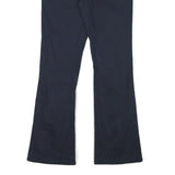 DICKIES Womens Cotton Blend Navy Regular Fit Bootcut Trousers W30 L29 Workwear