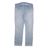 CARHARTT Mens Jeans Blue Regular Straight Denim Light W38 L34 Workwear Zip