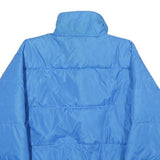COLUMBIA Womens Blue Nylon Reversible Zip Jacket XL Outdoor Casual Warm