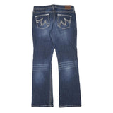 MAURICES Womens Regular Blue Denim Bootcut Jeans Cotton Blend W34 L33 Stylish