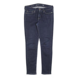 LEVI'S Womens Slim Skinny Denim Dark Blue Cotton Blend Zip W29 L28 Stretch Jeans