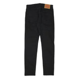 LEVI'S Mens Slim Black Denim Jeans W30 L30 Zip Cotton Blend Stylish Casual