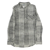 MERONA Womens Black & White Check Shirt S Cotton Blend Casual Button-Up