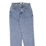 CALVIN KLEIN JEANS Mens Regular Fit Blue Denim Medium Wash W26 L32 Zip