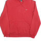 NIKE Mens Red Pullover Hoodie L Square Dance Club Graphic Print