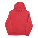 NIKE Mens Red Pullover Hoodie L Square Dance Club Graphic Print
