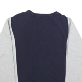 NIKE Mens Blue & Grey Sweatshirt Crew Neck S Cotton Blend Casual Retro