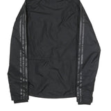 ADIDAS Mens Black Performance Jacket XL Polyester Plain Football Club Logo Zip