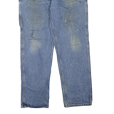 CARHARTT Mens Regular Fit Blue Denim Jeans W38 L32 Workwear Zip Closure