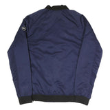 PUMA Mens Navy Blue Bomber Jacket S Polyester Blend Plain Zip Sportswear