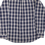 TOMMY HILFIGER Mens Blue & White Check Shirt XL Classic Button-Down Collar