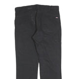 DICKIES Mens Black Cotton Blend Regular Fit Straight Leg Trousers W36 L30