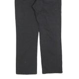 DICKIES Mens Black Cotton Blend Regular Fit Straight Leg Trousers W36 L30