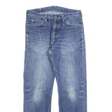 CARHARTT Mens Regular Fit Straight Blue Denim W30 L28 Zip Jeans Classic Cotton