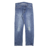 CARHARTT Mens Regular Fit Straight Blue Denim W30 L28 Zip Jeans Classic Cotton