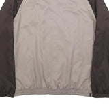 LE COQ SPORTIF Mens Brown & Beige Casual Jacket L Polyester Blend Zip Plain