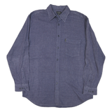 GUESS JEANS Mens Blue Checked Shirt L Long Sleeve Cotton Casual