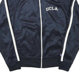CHAMPION Womens Navy & White UCLA Track Jacket S Polyester Blend Zip