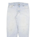 CARHARTT Mens Relaxed Jeans Light Blue Denim W36 L31 Zip Cotton Blend Casual